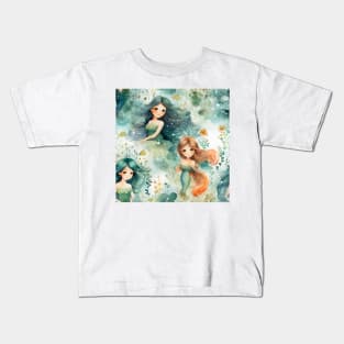 Mermaids Pattern 17 Kids T-Shirt